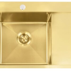 REA ZLEWOZMYWAK FIN BRUSH GOLD ZLE-06013