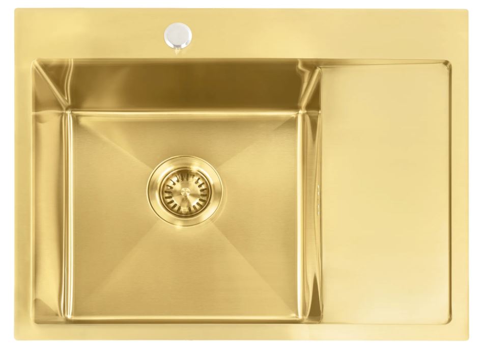 REA ZLEWOZMYWAK FIN BRUSH GOLD ZLE-06013