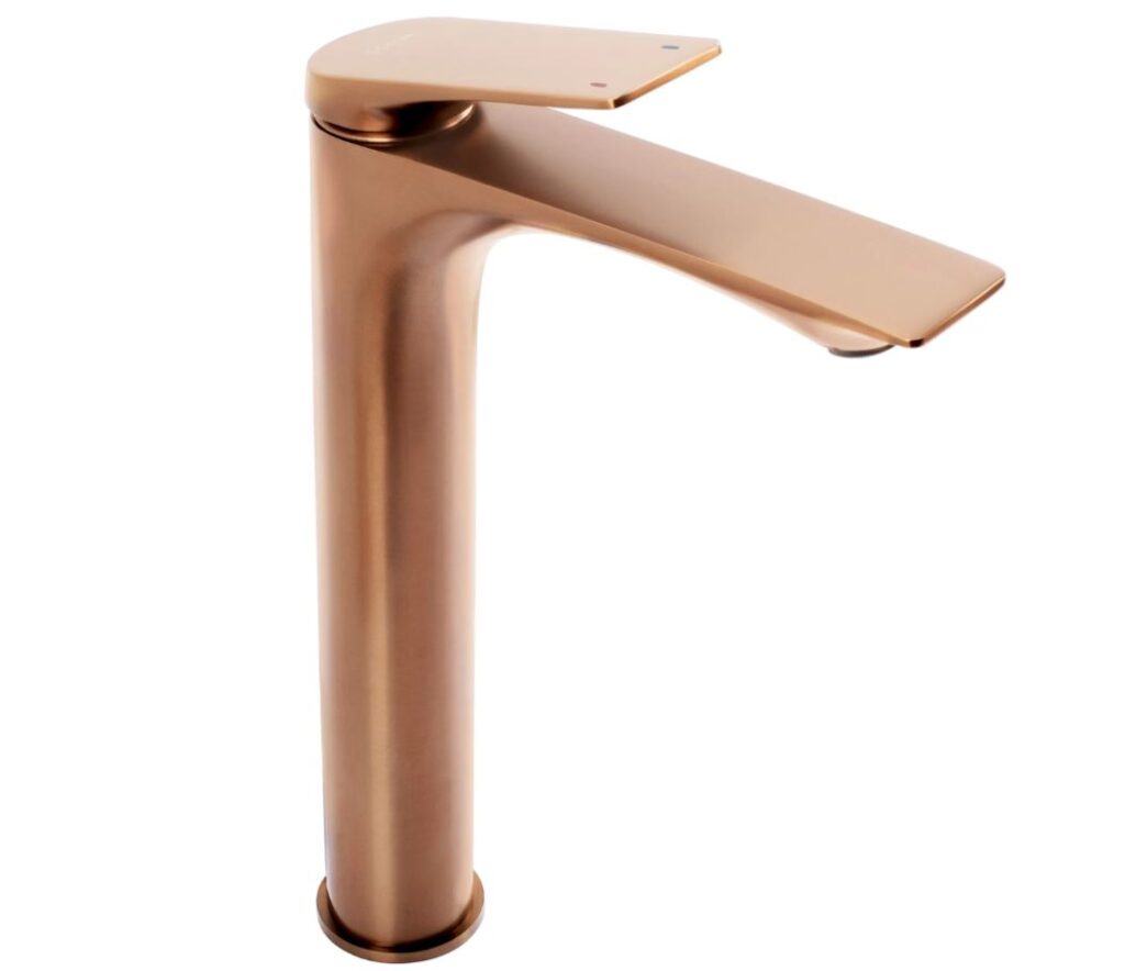 REA BATERIA UMYWALKOWA AVALON MIEDŹ SZCZOTKOWAN WYSOKA REA-B0493