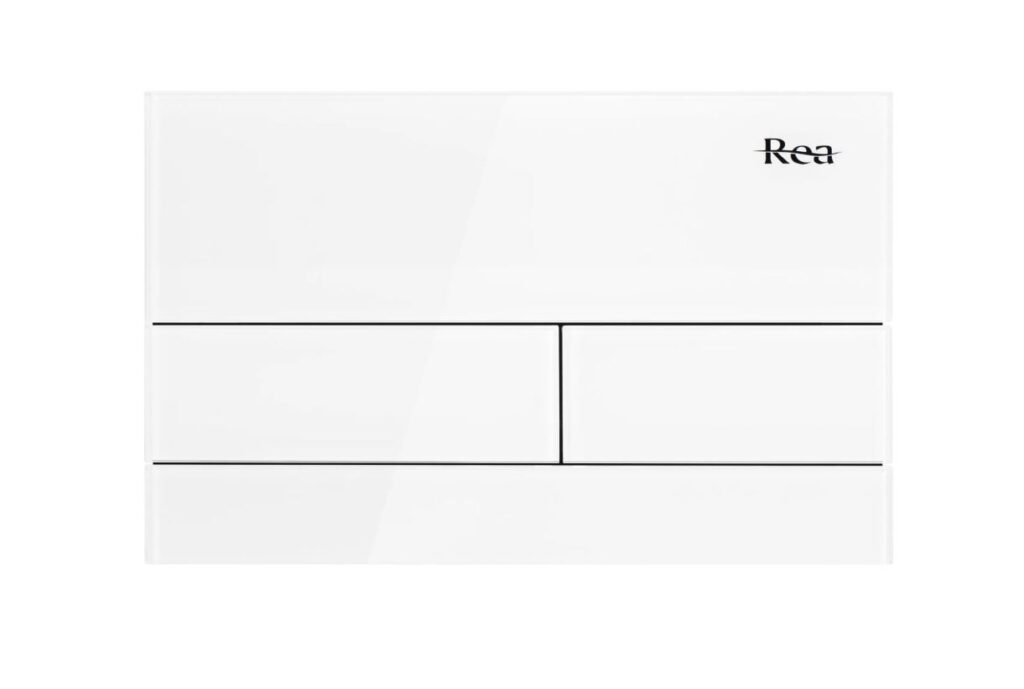 REA PRZYCISK DO STELAŻA PODTYNKOWEGO T GLASS WHITE REA-E0052