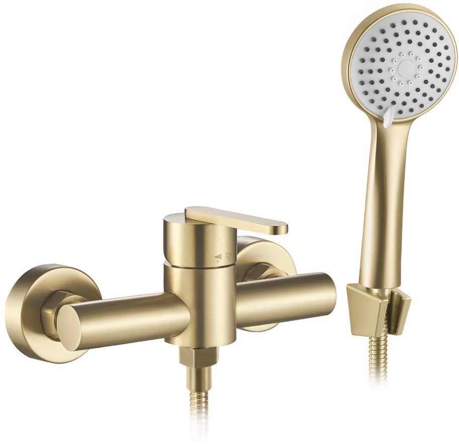 REA BATERIA PRYSZNICOWA JS-11804BG ONTARIO ZŁOTA SZCZOTKOWANA REA-B5501