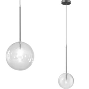 REA LAMPA APP1685-1CP 20CM BLACK CHROME OSW-04305