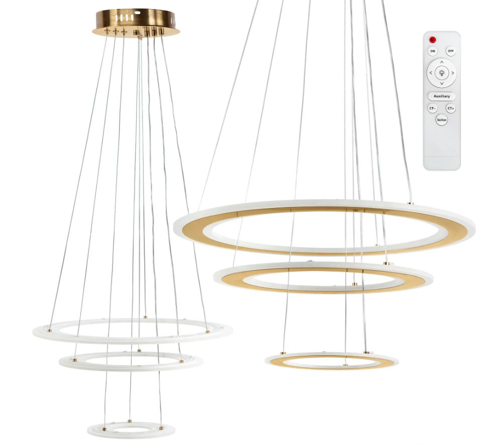 REA LAMPA G041-3CP BRUSH GOLD OSW-06308