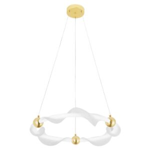 REA LAMPA G010-CP ROUND WHITE GOLD OSW-06317