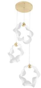 REA LAMPA G012-3CPR ROUND WHITE GOLD OSW-06319