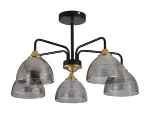 REA LAMPA G085-5C BLACK GREY OSW-09702