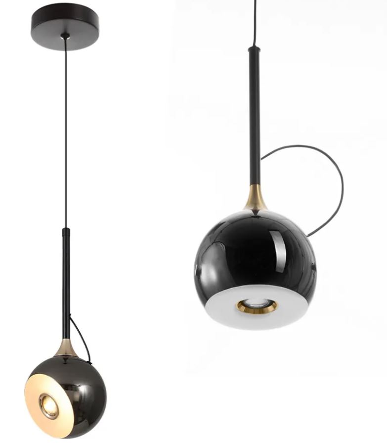 REA LAMPA G087-1CP BLACK CHROME OSW-09704