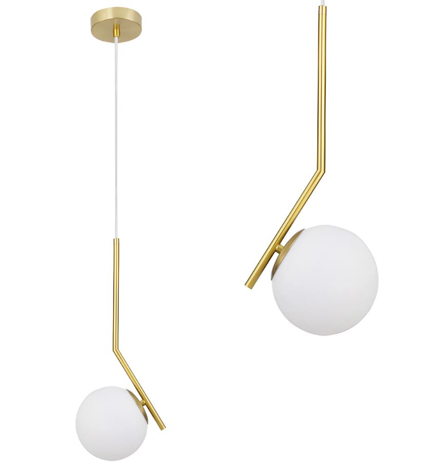 REA LAMPA G106-1W GOLD WHITE OSW-09731