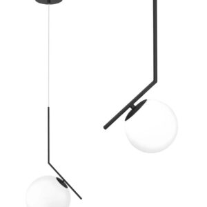 REA LAMPA G107-1W BLACK WHITE OSW-09732