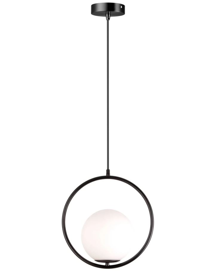 REA LAMPA G110-1W BLACK WHITE OSW-09735