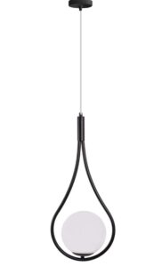 REA LAMPA G111-1W BLACK WHITE OSW-09736