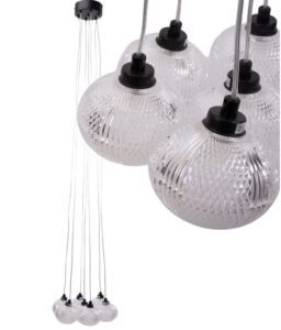 REA LAMPA MS020-7CP BLACK OSW-09633