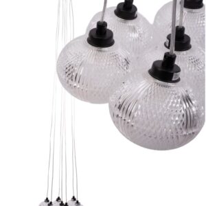 REA LAMPA MS020-7CP BLACK OSW-09633