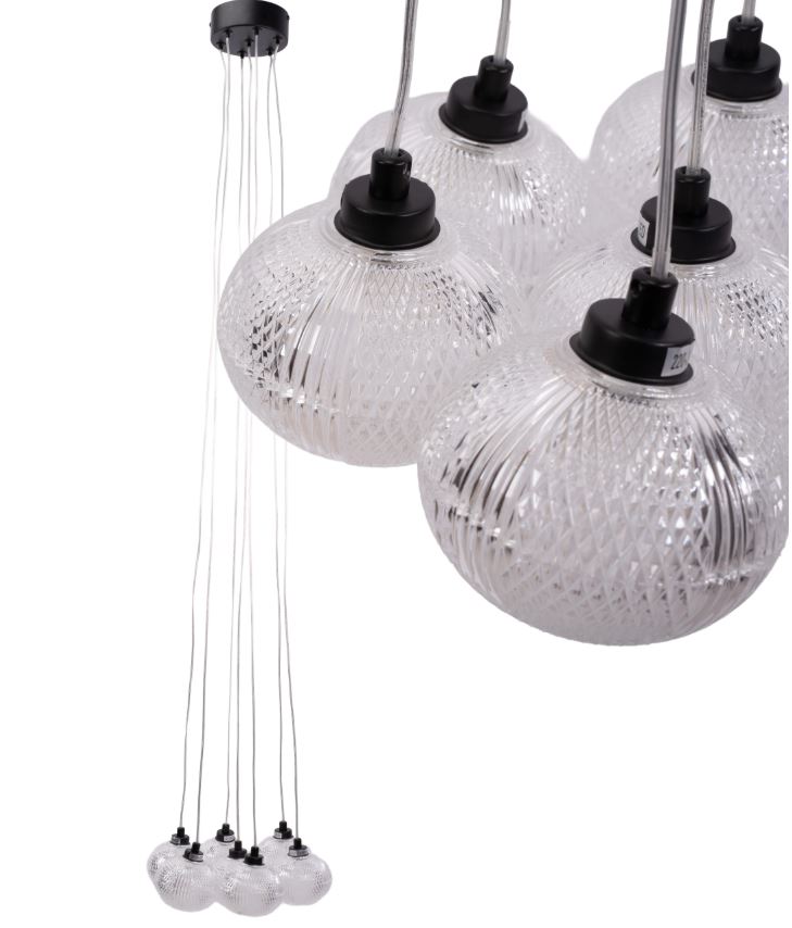 REA LAMPA MS020-7CP BLACK OSW-09633