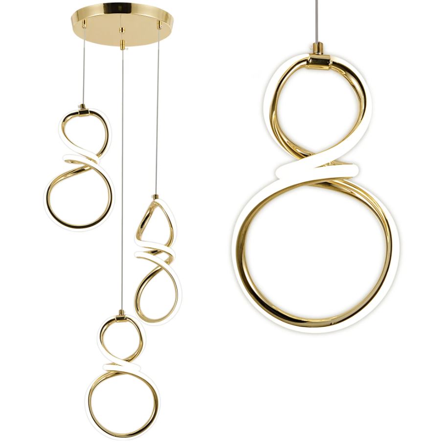 REA LAMPA G073-3CP GOLD OSW-08663