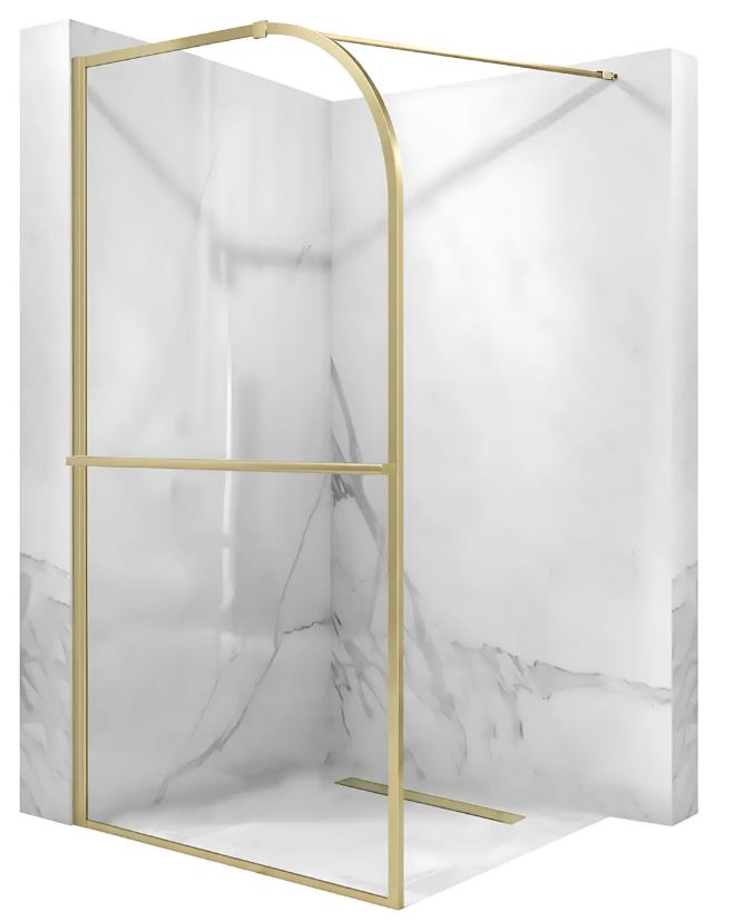 REA ŚCIANKA PRYSZNICOWA SKY BRUSH GOLD 100 REA-K4330