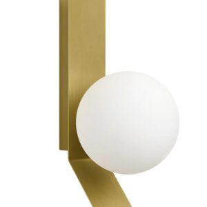 REA LAMPA APP1759-1W BRUSH GOLD WHITE OSW-04346