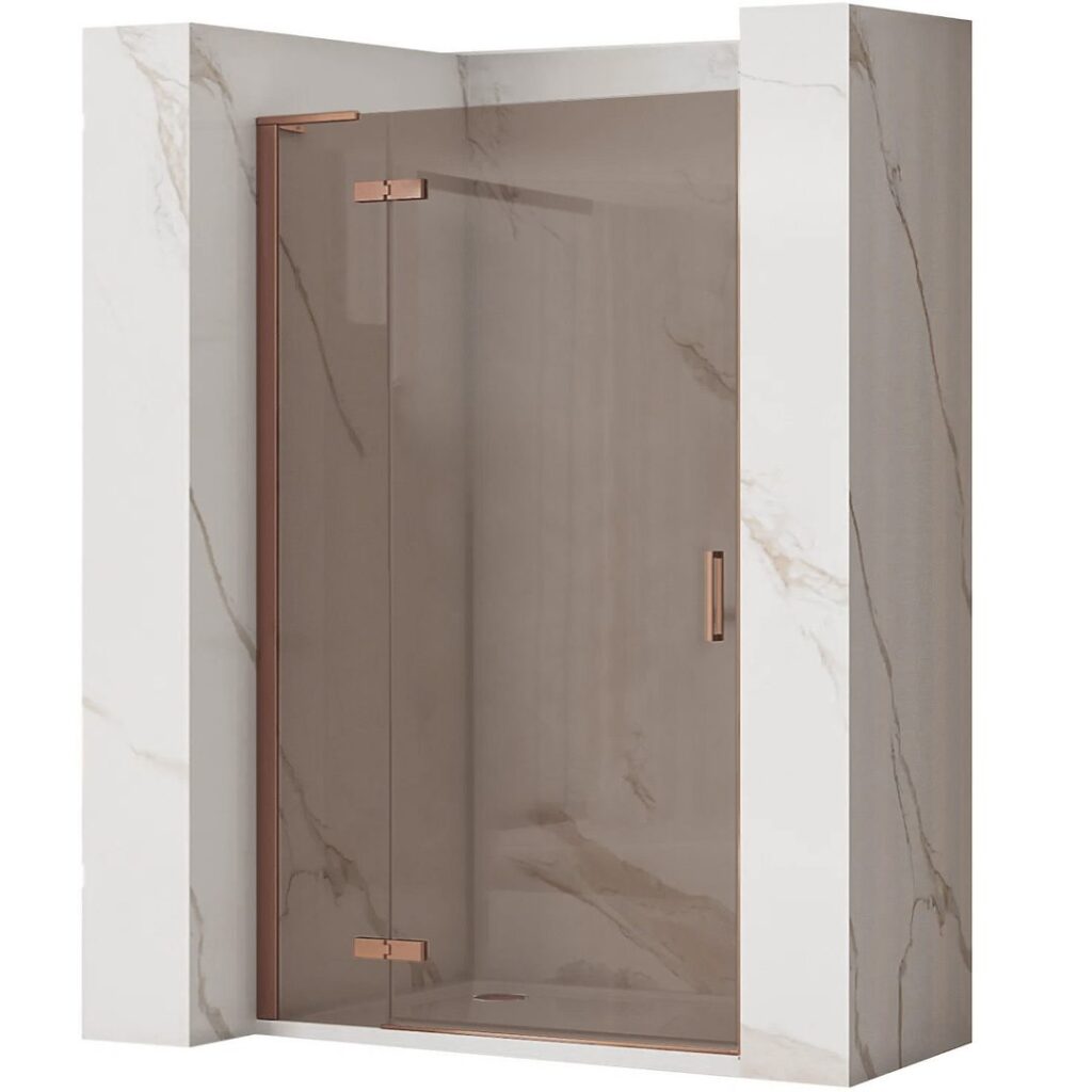 REA DRZWI PRYSZNICOWE HUGO BROWN/BRUSH COPPER 80 REA-K6960