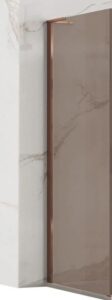 REA ŚCIANKA PRYSZNICOWA HUGO BROWN/BRUSH COPPER 80 REA-K6964