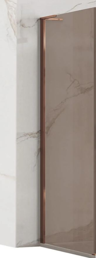 REA ŚCIANKA PRYSZNICOWA HUGO BROWN/BRUSH COPPER 80 REA-K6964