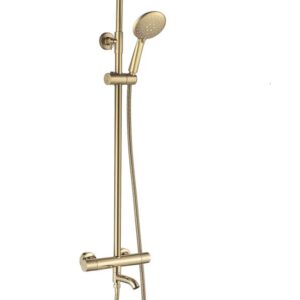 REA ZESTAW NATRYSKOWO-WANNOWY LUNGO DIAMOND ZŁOTY TERM REA-P5960