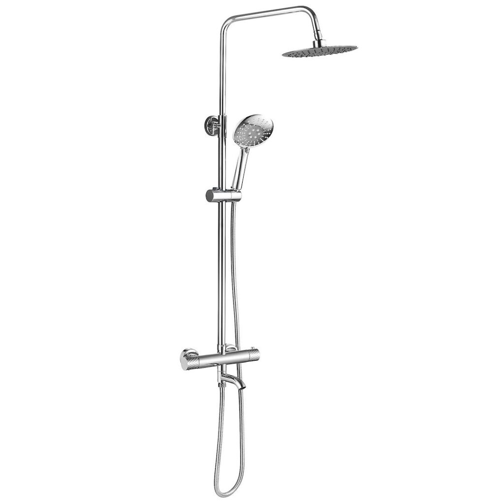 REA ZESTAW NATRYSKOWO-WANNOWY LUNGO DIAMOND CHROM TERM REA-P5961