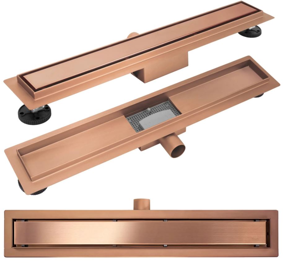 ODPŁYW NEOX MIEDŹ SZCZOTKOWANA 900