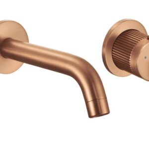 REA BATERIA UMYWALKOWA PODTYNKOWA ARGON MIEDŹ SZCZOTKOWANA REA-B2093