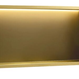 REA PÓŁKA WNĘKOWA łazienkowa LED 60x30x10 cm złoto szczotkowane 5906366018404