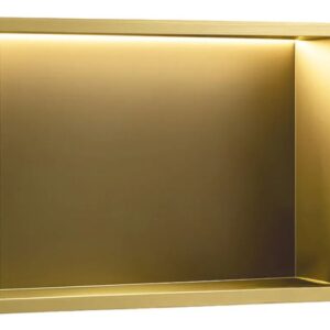 REA PÓŁKA WNĘKOWA LED 30x45x10 cm ZŁOTA 5906366018374