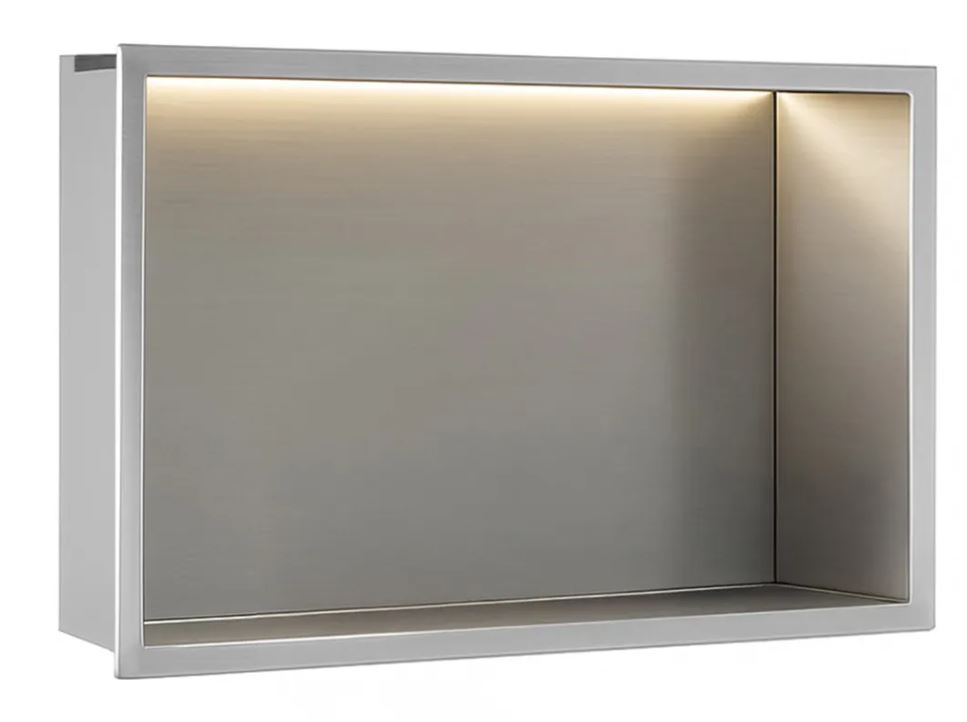 REA PÓŁKA WNĘKOWA LED 30x45x10 cm BRUSH 5906366018350