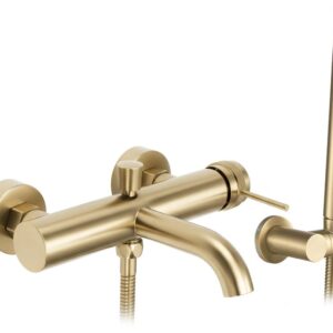 REA BATERIA WANNOWA LUNGO GRIP ZŁOTA SZCZOTKOWANA REA-B6398