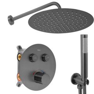 REA ZESTAW NATRYSKOWY PODTYNKOWY LUNGO TYTAN TERMOSTAT REA-P6385