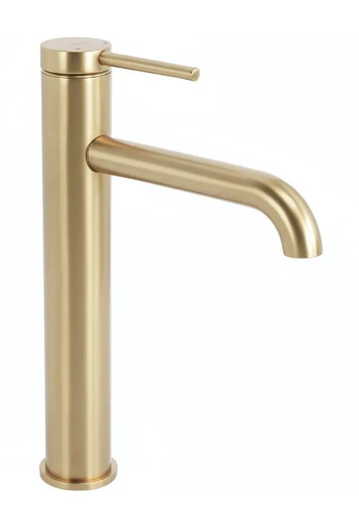 REA BATERIA UMYWALKOWA SPOT ZŁOTA SZCZOTKOWANA WYSOKA REA-B9632