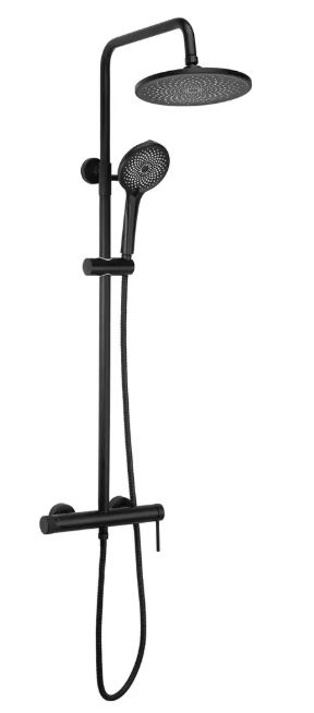 REA ZESTAW NATRYSKOWY JS-H7023B FOSS CLIF CZARNY REA-P5645