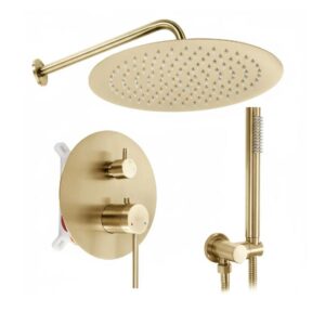 REA ZESTAW PODTYNKOWY JS-7029BG FOSS CLIF ZŁOTY SZCZOT REA-P5647