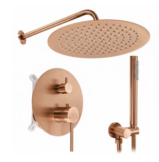 REA ZESTAW PODTYNKOWY JS-7029BRG FOSS CLIF MIEDŹ SZCZO REA-P5649