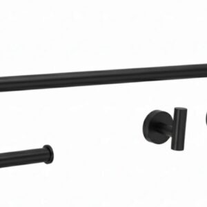 REA KOMPLET WIESZAKÓW ŁAZIENKOWYCH ARI CZARNY 5906366016417