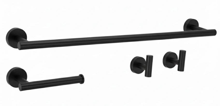 REA KOMPLET WIESZAKÓW ŁAZIENKOWYCH ARI CZARNY 5906366016417