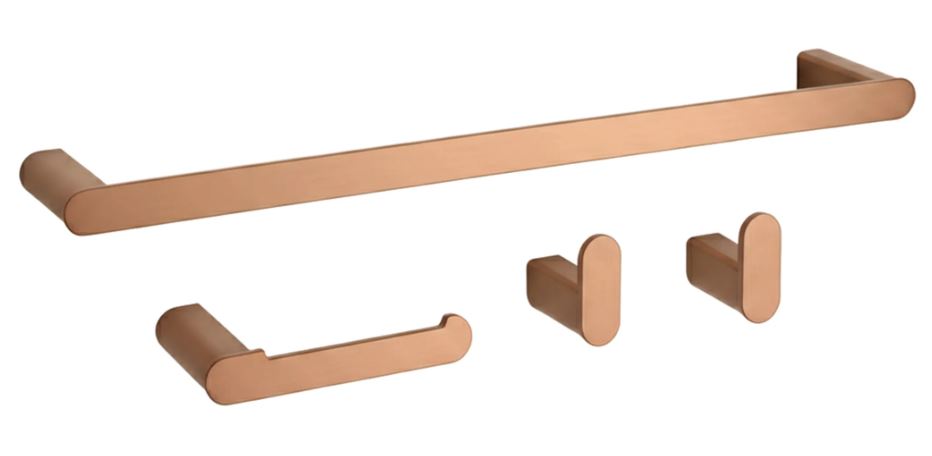 REA KOMPLET WIESZAKÓW ŁAZIENKOWYCH MATI MIEDŹ SZCZOTKOWANA 5906366016455