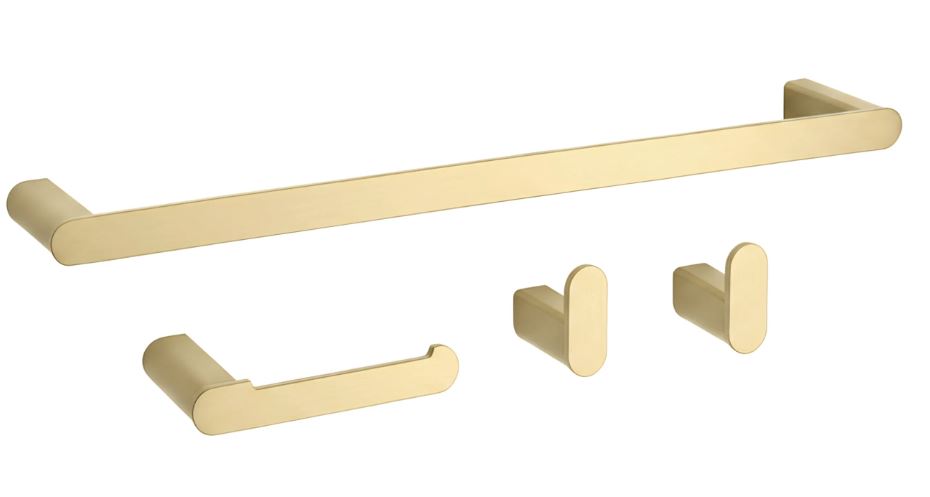 REA KOMPLET WIESZAKÓW ŁAZIENKOWYCH MATI ZŁOTO SZCZOTKOWANE 5906366016462