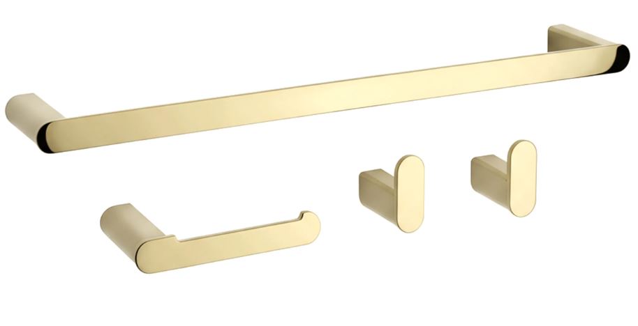 REA KOMPLET WIESZAKÓW ŁAZIENKOWYCH MATI ZŁOTY 5906366016479