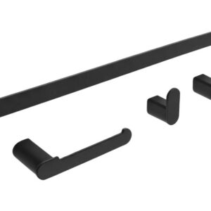 REA KOMPLET WIESZAKÓW ŁAZIENKOWYCH MATI CZARNY 5906366016486