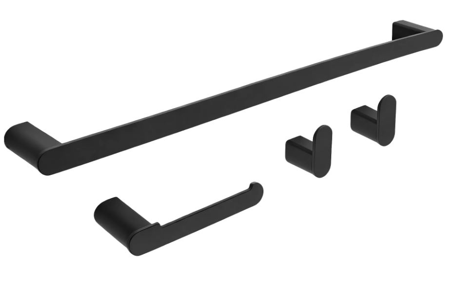 REA KOMPLET WIESZAKÓW ŁAZIENKOWYCH MATI CZARNY 5906366016486