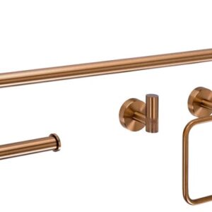 REA KOMPLET WIESZAKÓW ŁAZIENKOWYCH GRID MIEDŹ SZCZOTKOWANA 5906366016523