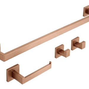 REA KOMPLET WIESZAKÓW ŁAZIENKOWYCH RIO MIEDŹ SZCZOTKOWANA 5906366016530