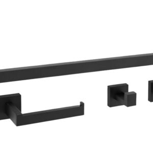 REA KOMPLET WIESZAKÓW ŁAZIENKOWYCH RIO CZARNY 5906366016561