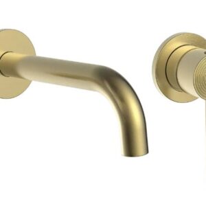 REA BATERIA UMYWALKOWA PODTYNKOWA FOSTER ZŁOTA SZCZOTKOWANA + BOX REA-B6443