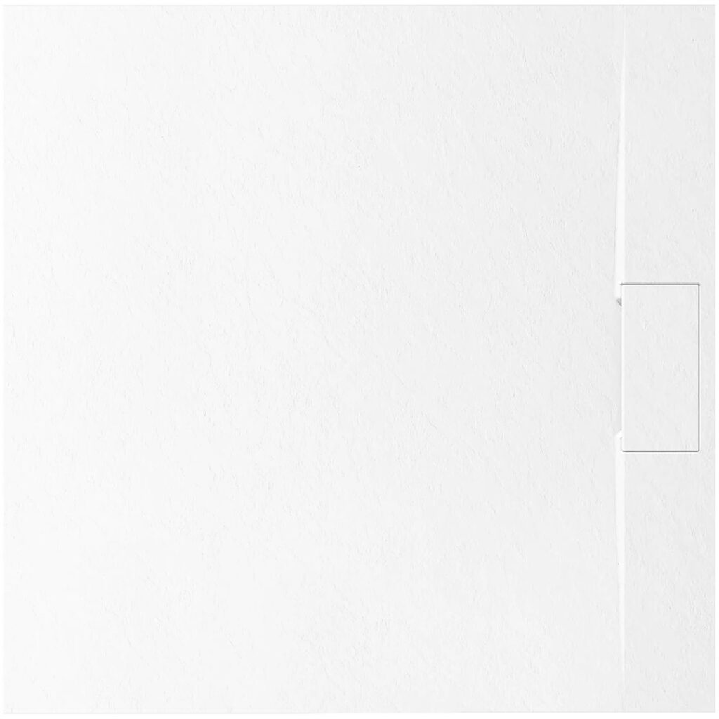 REA BRODZIK BAZALT WHITE 90×90 + SYFON REA-K3901