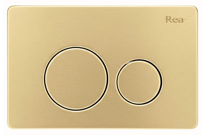 REA PRZYCISK DO STELAŻA PODTYN STALOWY I BRUSH GOLD REA-E9563